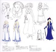 Dianna Soriel - ∀ Gundam character design by Akira Yasuda