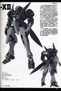 Profile of GN-XII and its variants in 'Gundam Weapons - Mobile Suit Gundam 00V Special Edition' Book (Chinese Edition)