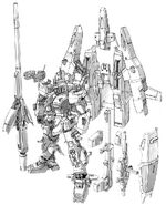 RX-178+FXA-05D Super Gundam - Exploded View