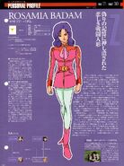 Rosamia Badam: character information (1) (from Gundam Perfect File)