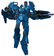 Kyoko's Gunpla with Dark Matter Rifle and Shield