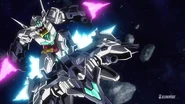 PFF-X7II Core Gundam II (Ep 24) 02.jpg (129 KB) Riding on Jupiter Armor and wielding the Multi Container Bits (Ep 24)
