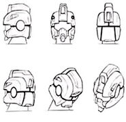 Head detail (Gundam Evolve)