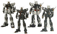 Gundam Evolve version (Front & Rear, with and wthout armor)