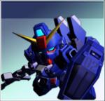 SD RX-79BD-2 Blue Destiny Unit 2 as featured in SD Gundam G Generation Wars