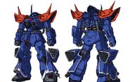 Color art for RE/100 model release: front and rear view