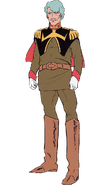 Challia Bull in military uniform