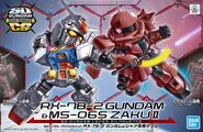 SDCS RX-78-2 Gundam & MS-06S Char's Zaku II (2020): box art