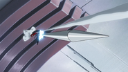 Firing Trikeros' Lancer Darts (The Vanishing Gundam, HD Remaster)