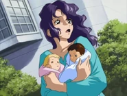 Caridad carrying infant Kira and infant Cagalli (Within Endless Time, Original)