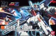 HGUC 1/144 MSZ-010 ZZ Gundam (2010): box art