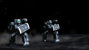 Units 111 and 112, equipped with missile launchers