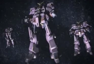 A trio of Titans' Psycho Gundam Mk-II in Gihren's Greed: Menace of Axis V