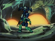 Attacking a MSA-003 Nemo (from Mobile Suit Zeta Gundam)