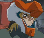 Cagalli piloting Skygrasper (Mobile Suit Gundam SEED Battle Destiny)