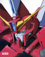 Aegis Gundam Head Illust