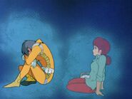 Miharu's soul as depicted in Mobile Suit Gundam II: Soldiers of Sorrow