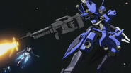 Isurugi's Schwalbe Graze firing 120mm Rifle (Battle Before Dawn)