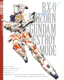 Rx 0 Unicorn Gundam The Gundam Wiki Fandom