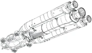 Galcezon equipped with rocket boosters