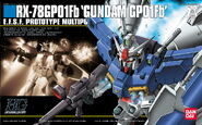 1/144 HG RX-78GP01Fb 'Gundam GP01Fb' (2000): box art