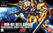 1/144 HGUC MSN-001 Delta Gundam (2012): box art