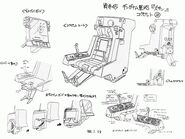 Pilot seat & control panels