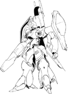 AMX-003 Gaza-C - Front View Lineart