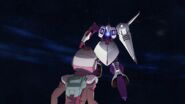 Damaged R-Jarja's back view (Mobile Suit Gundam Twilight Axis - Red Trace)