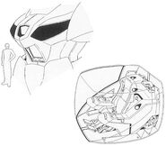 Cockpit view, with human for scale