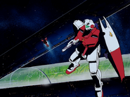 Outside Side 6's Libot space colony (from Gundam 0080 OVA)