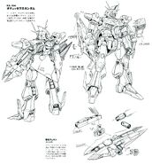 RX-104 Odysseus Gundam lineart front and back