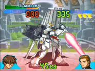 Winning pose in Gundam Battle Assault