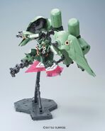 1/144 HGUC NZ-666 Kshatriya Repaired (2014): product sample - posed with display base