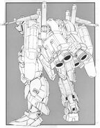 MSA-0011[Ext] Ex-S Gundam - Back View Lineart