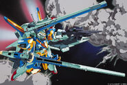 V2 Assault Buster Gundam: official color art for V Gundam TV series