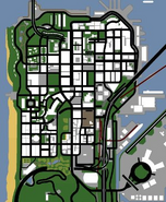 San Fierro map from GTA San Andreas