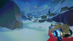Firing missiles several times at enemies.