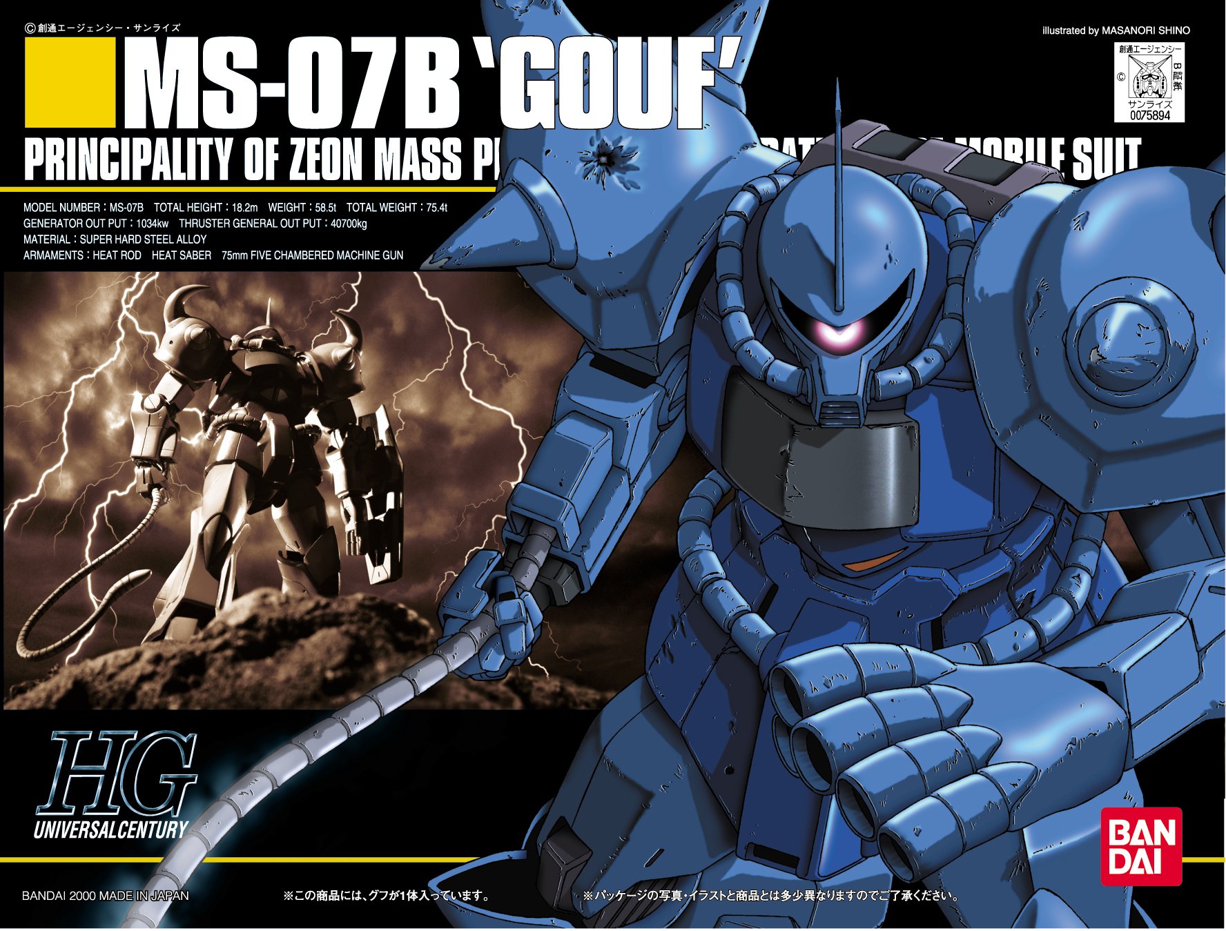 HGUC MS-07B Gouf (2000) | Gunpla Wiki | Fandom