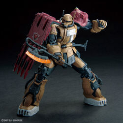 HG GUNDAM EX & MS-06F ZAKU F SOLARI セット Bandai HGRFV 254 MS-06F ZakuII F Type Solari (RFV) - Newtype