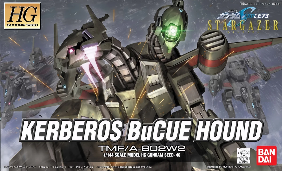 ロボット HG KERBEROS BuCue HOUND 1/144 Bandai HG 1/144 TMF/A-802W2 Kerberos BuCUE Hound Model Kit