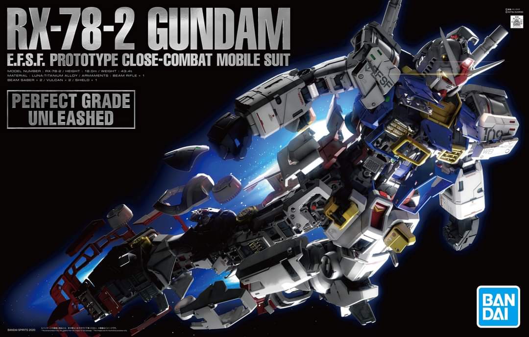 Bandai Perfect Grade Unleashed PGU RX-78-2 Gundam 2.0