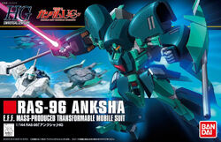 ロボット HG RAS-96 ANKSHA 1/144 Gunpla 1/144 BANDAI Gundam HGUC RAS-96 Anksha EFF Mass