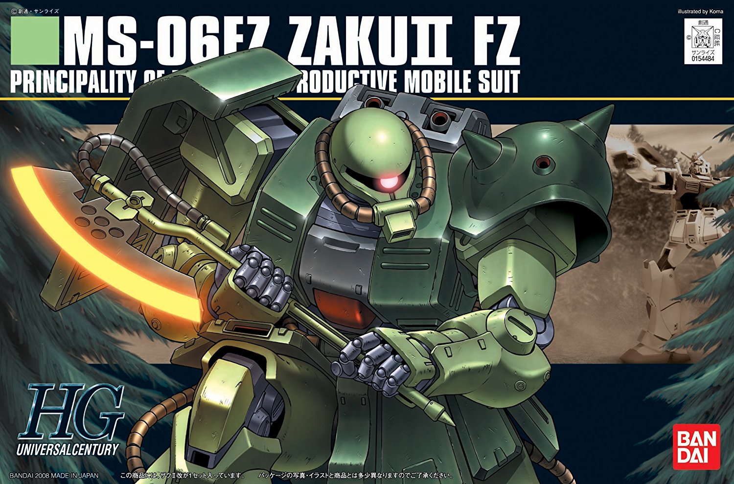 Hguc Ms 06fz Zaku Ii Kai Gunpla Wiki Fandom