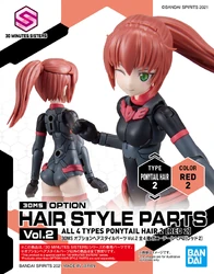 Option Hair Style Parts Vol.2 All 4 Types Ponytail Hair 2 (Red 2)