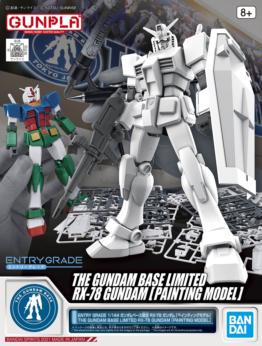 From Japan ENTRY GRADE 1/144 Gundam Base Limited RX-78 Gundam Painting Model