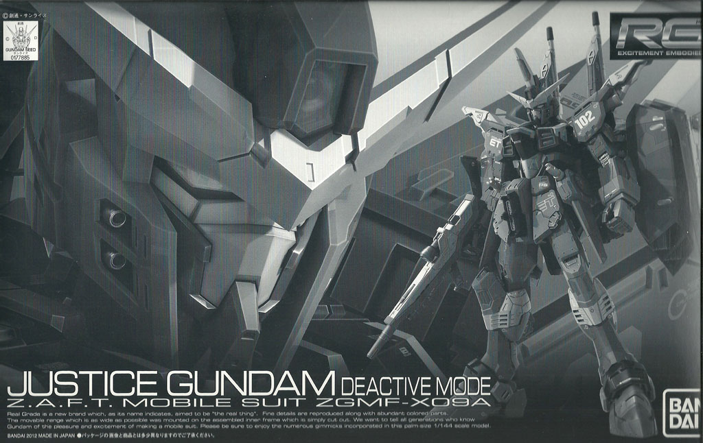 RG ZGMF-X09A Justice Gundam (Deactive Mode) | Gunpla Wiki