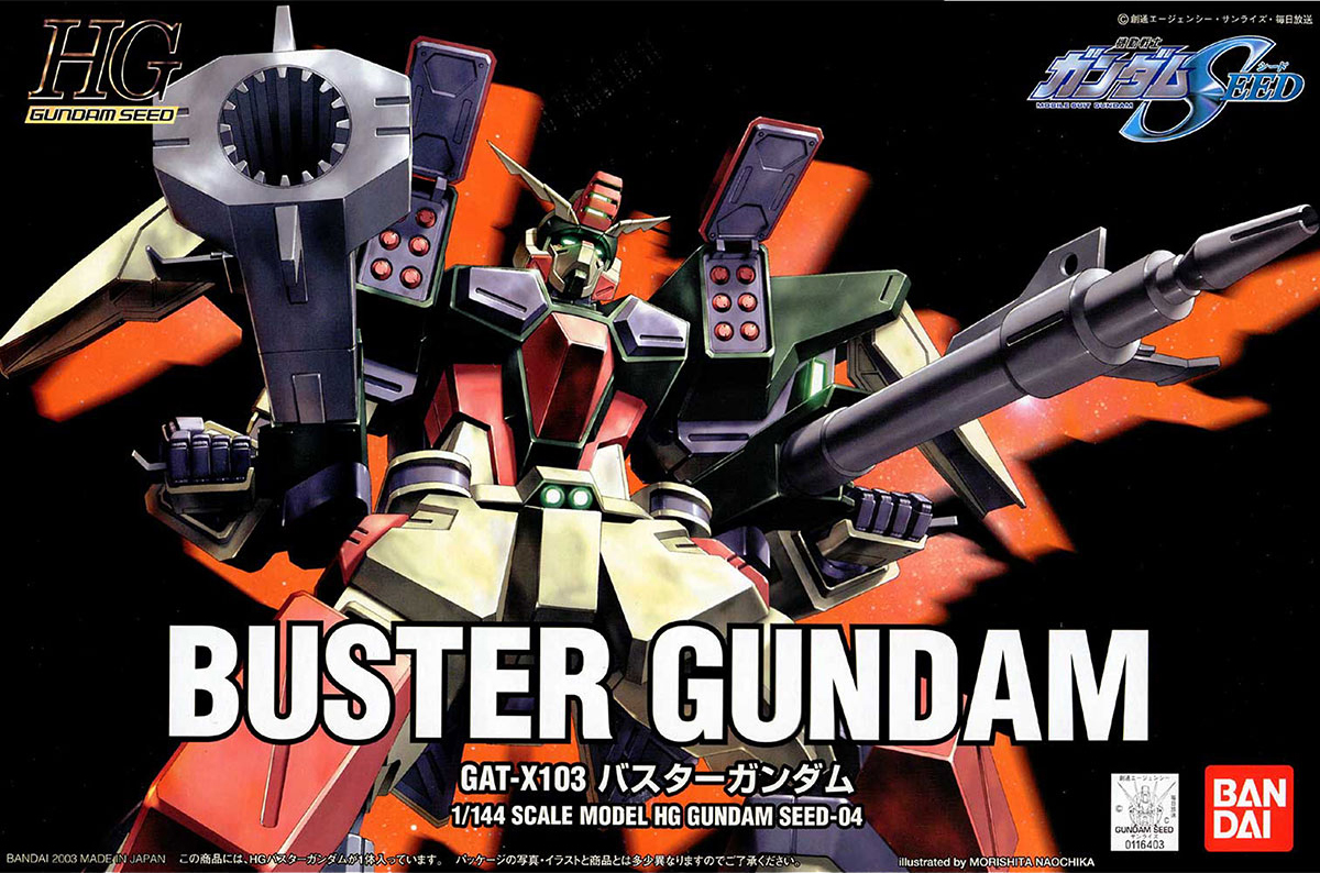 2 Gundam Seed model kits 1/144 (Buster, Duel) + Gundam Markers