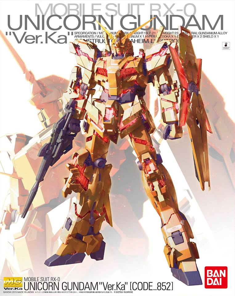MG RX-0 Unicorn Gundam (Ver. Ka) (Code 852) | Gunpla Wiki | Fandom