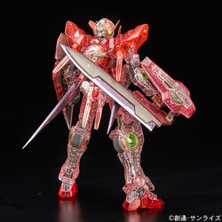 MG THE GUNDAM BASE Limited Gundam Exia [Clear Color] Goes on